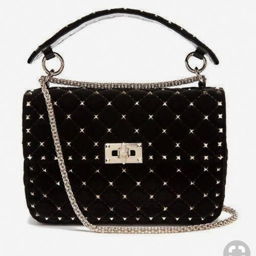 Rockstud Valentino black chain spike bag $2800